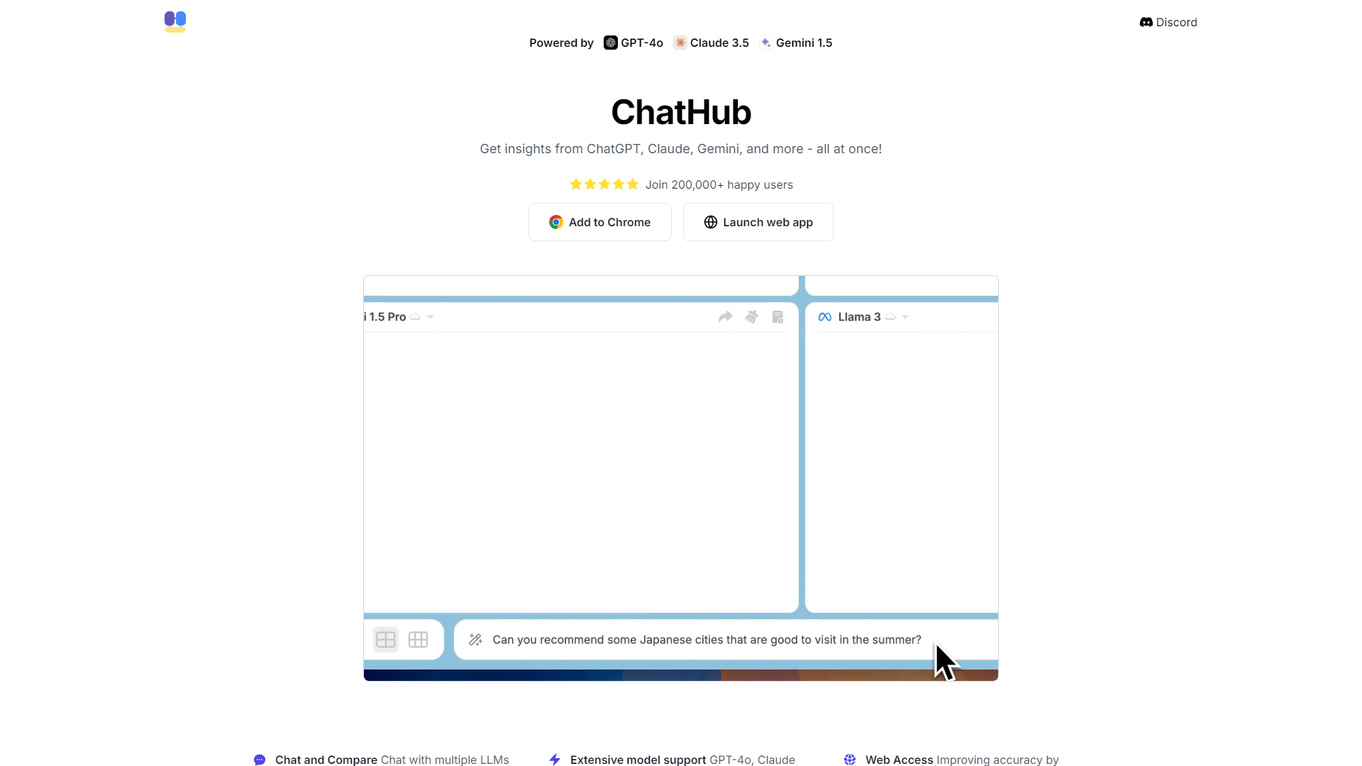 ChatHub screenshot