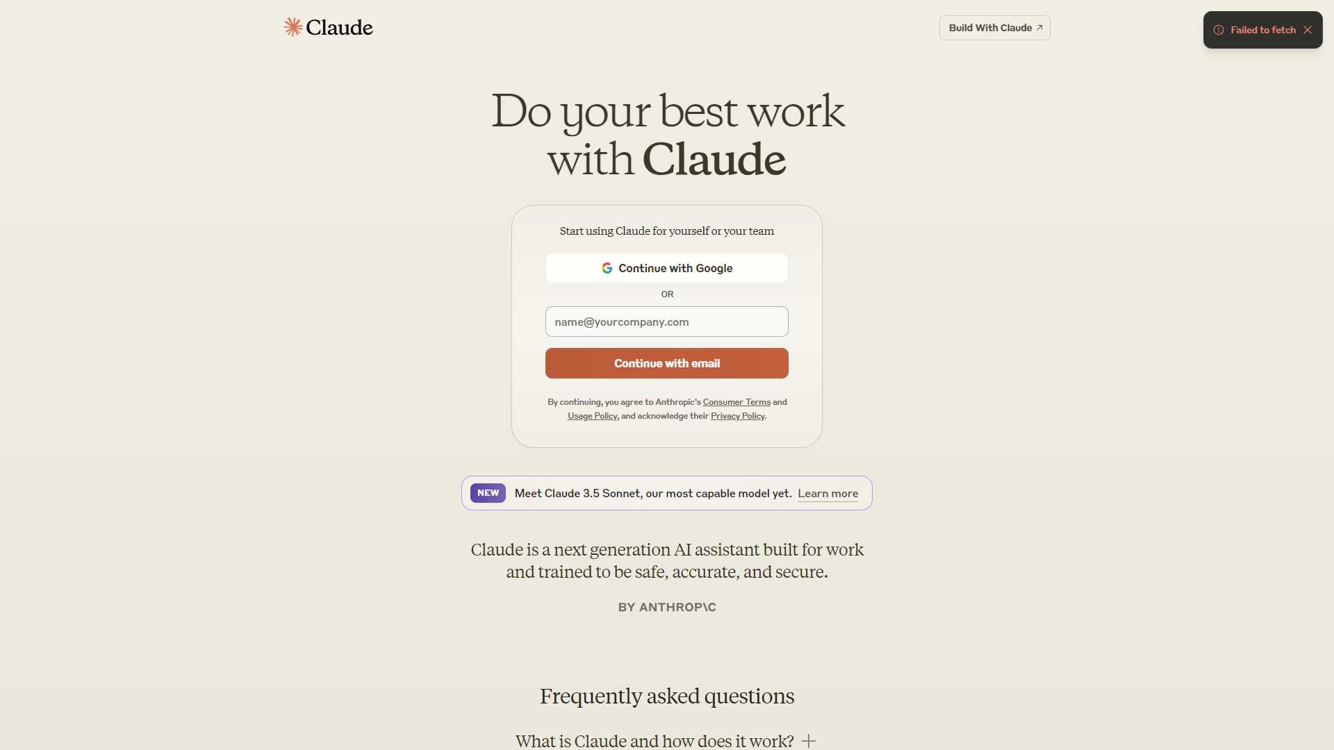 Claude AI screenshot