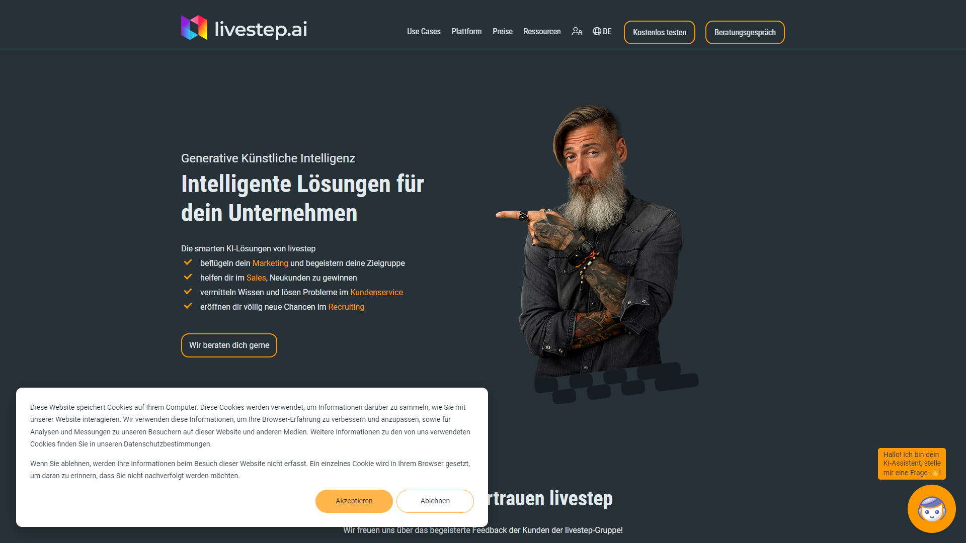 livestep AI screenshot