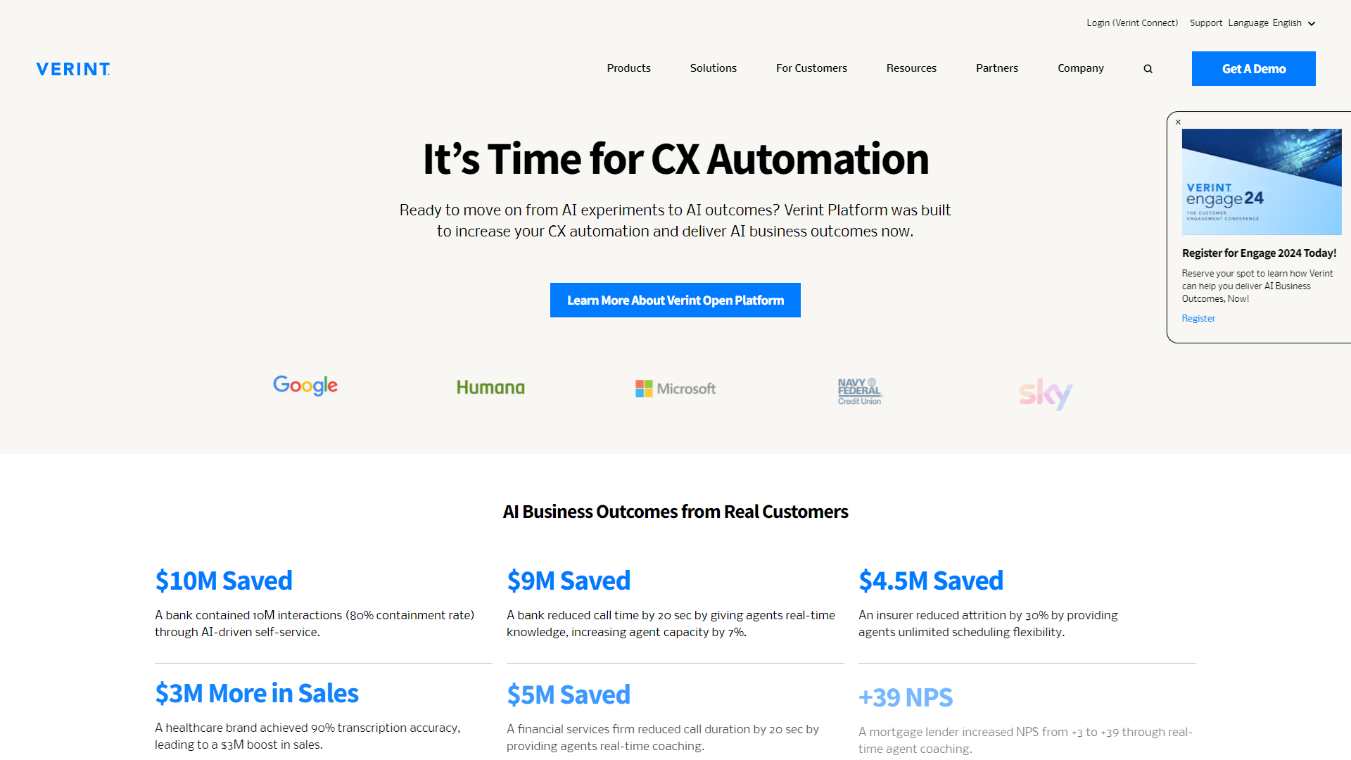 Verint Channel Automation screenshot