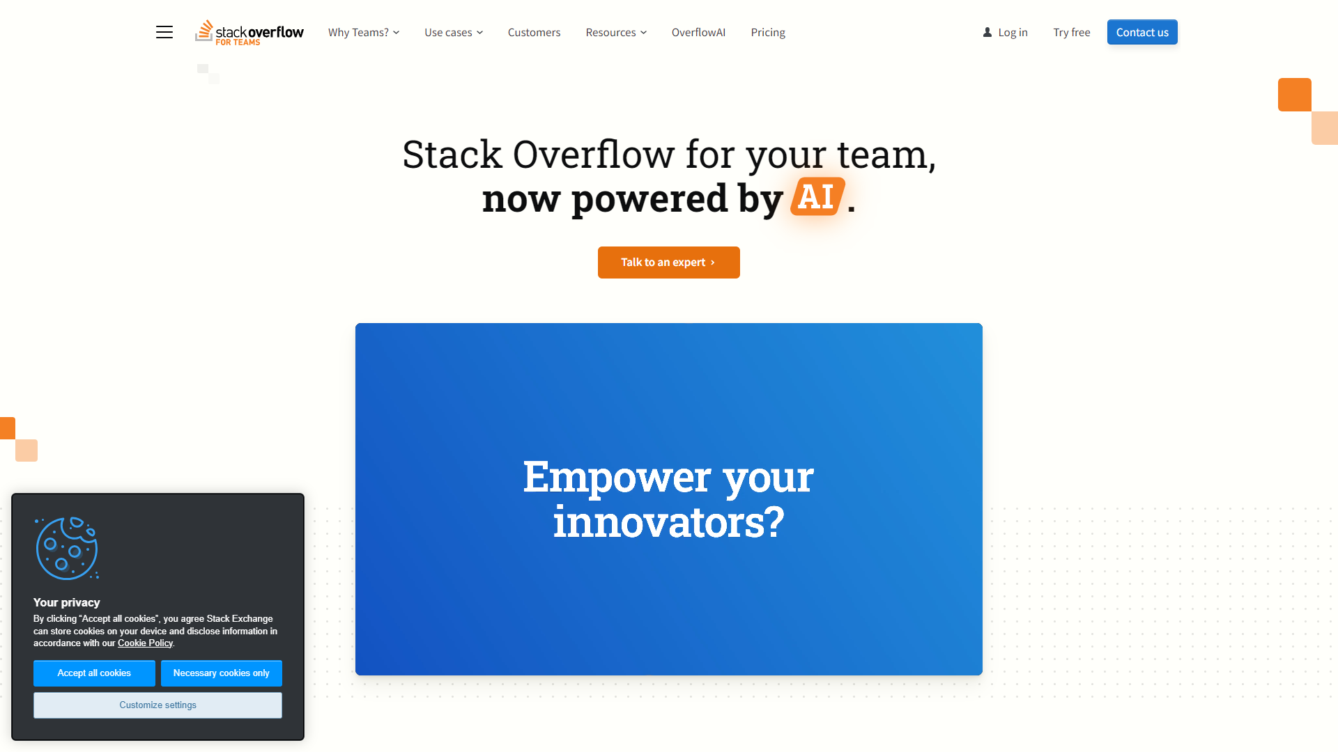 Stack Overflow for Teams screenshot