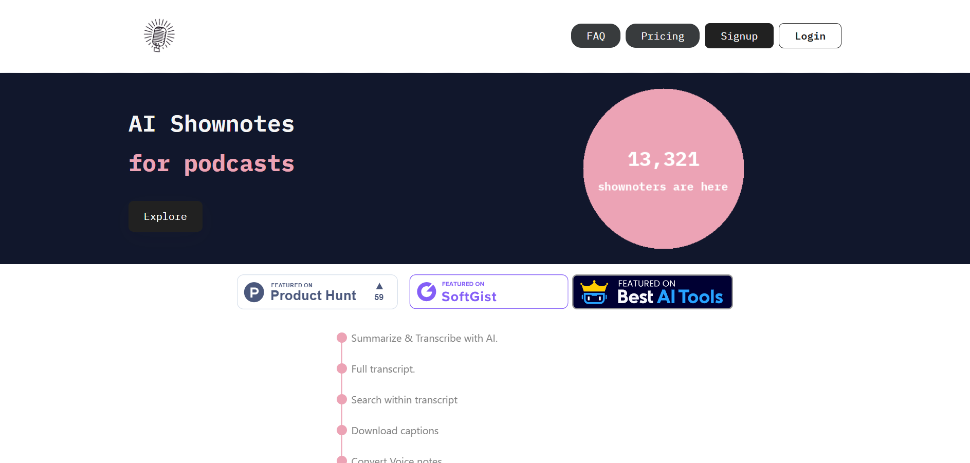 Shownotes screenshot