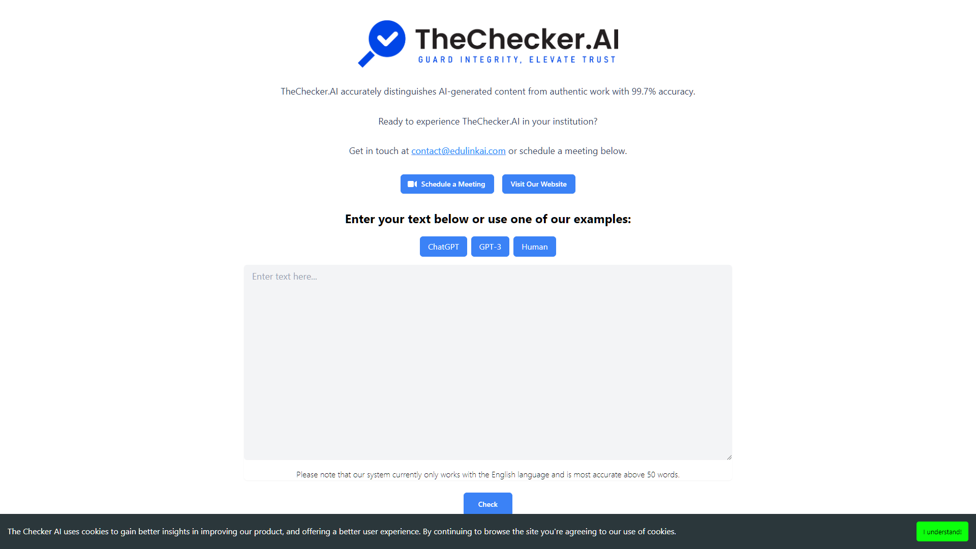The Checker AI screenshot