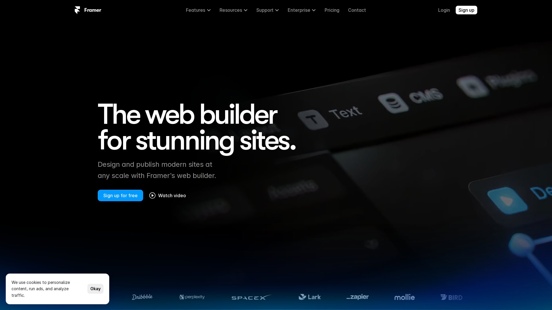 Framer AI screenshot