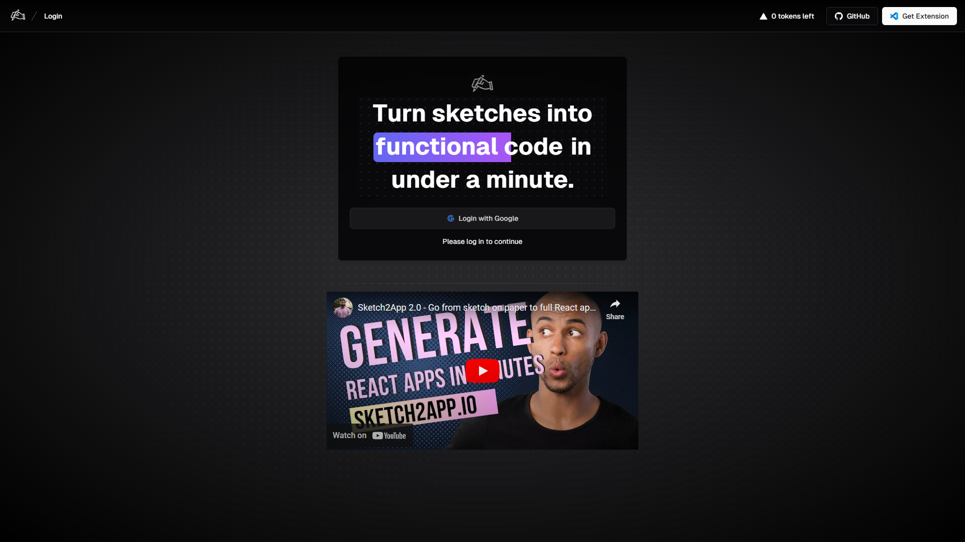 Sketch2App screenshot