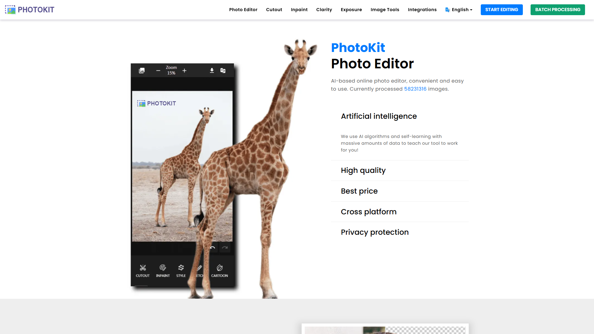 Photokit screenshot
