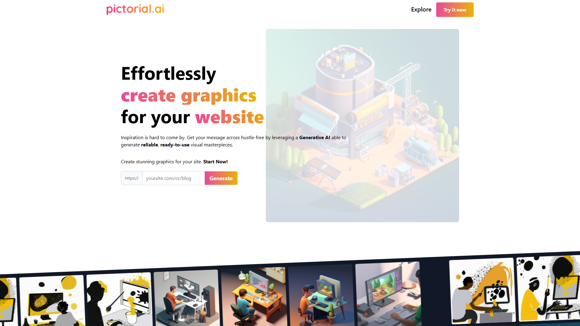 Pictorial screenshot