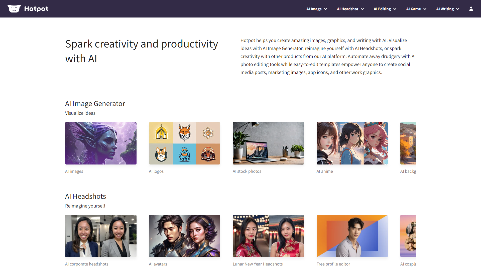 Hotpot AI screenshot
