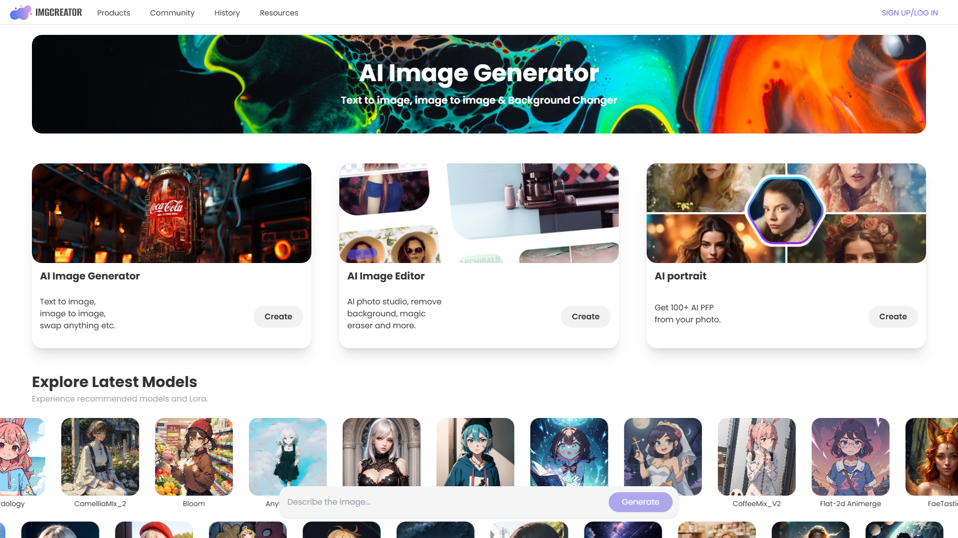 ImgCreator.AI screenshot
