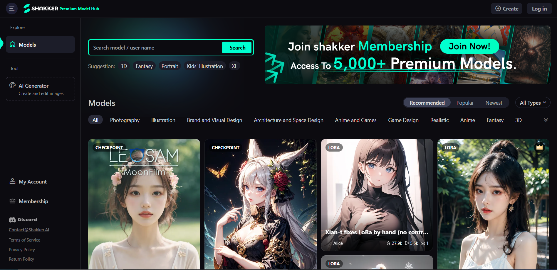 Shakker AI screenshot