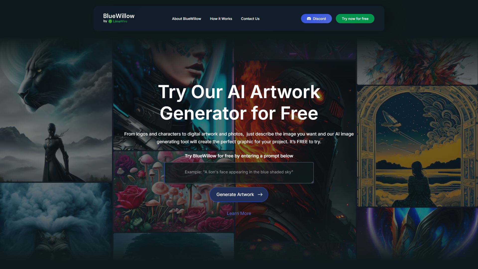 BlueWillow screenshot