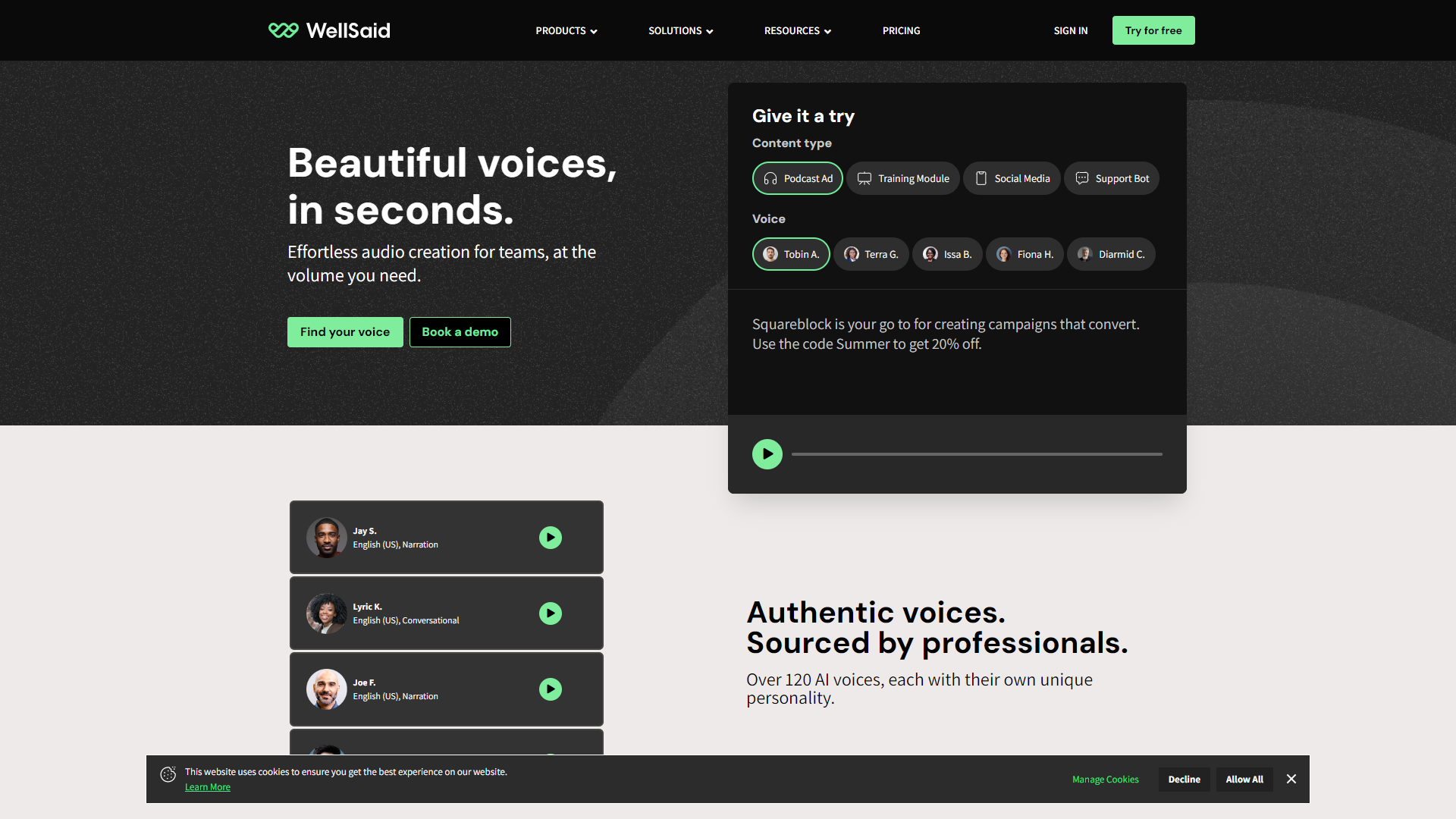 WellSAId Studio screenshot