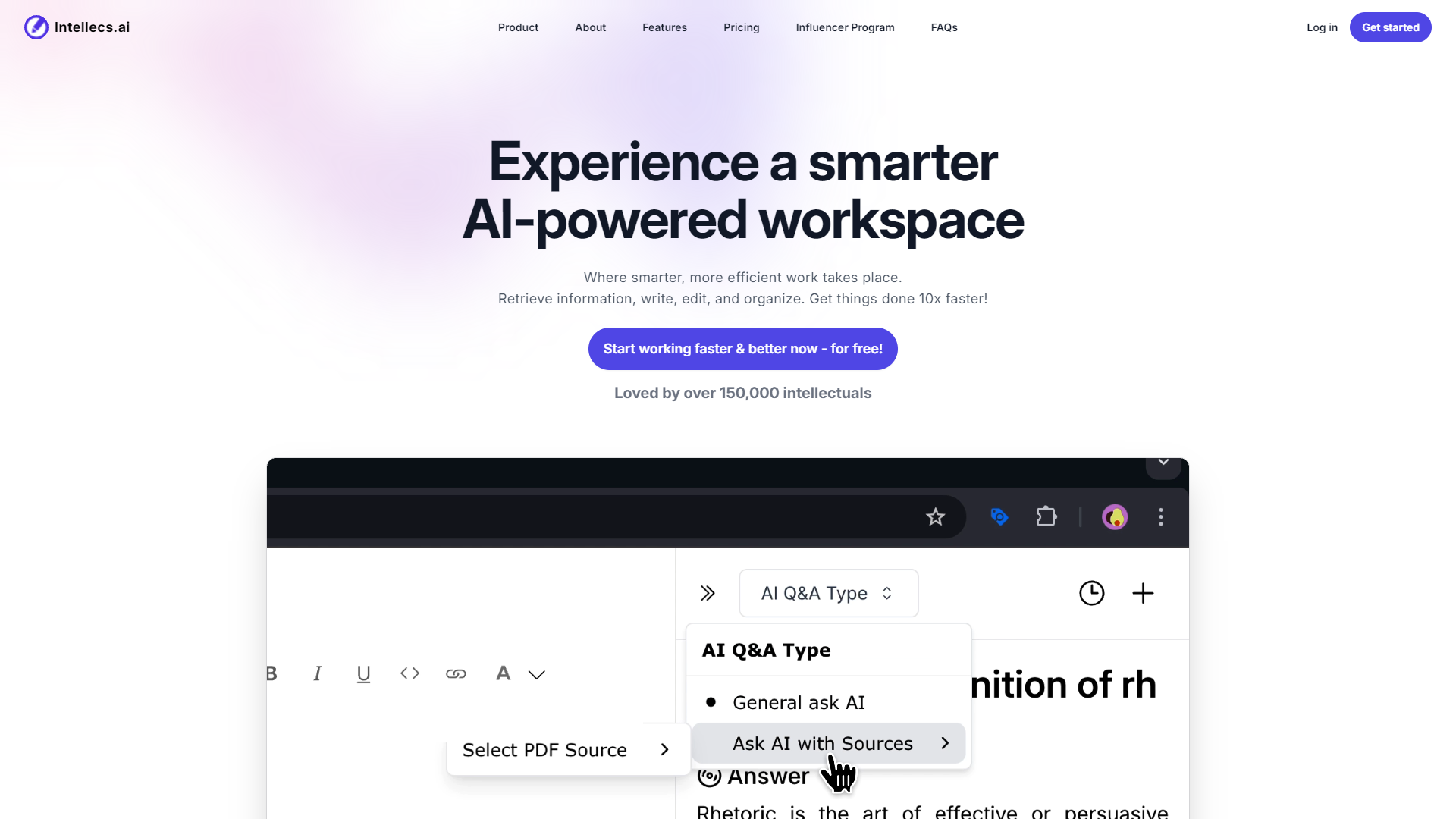 Intellecs.ai screenshot