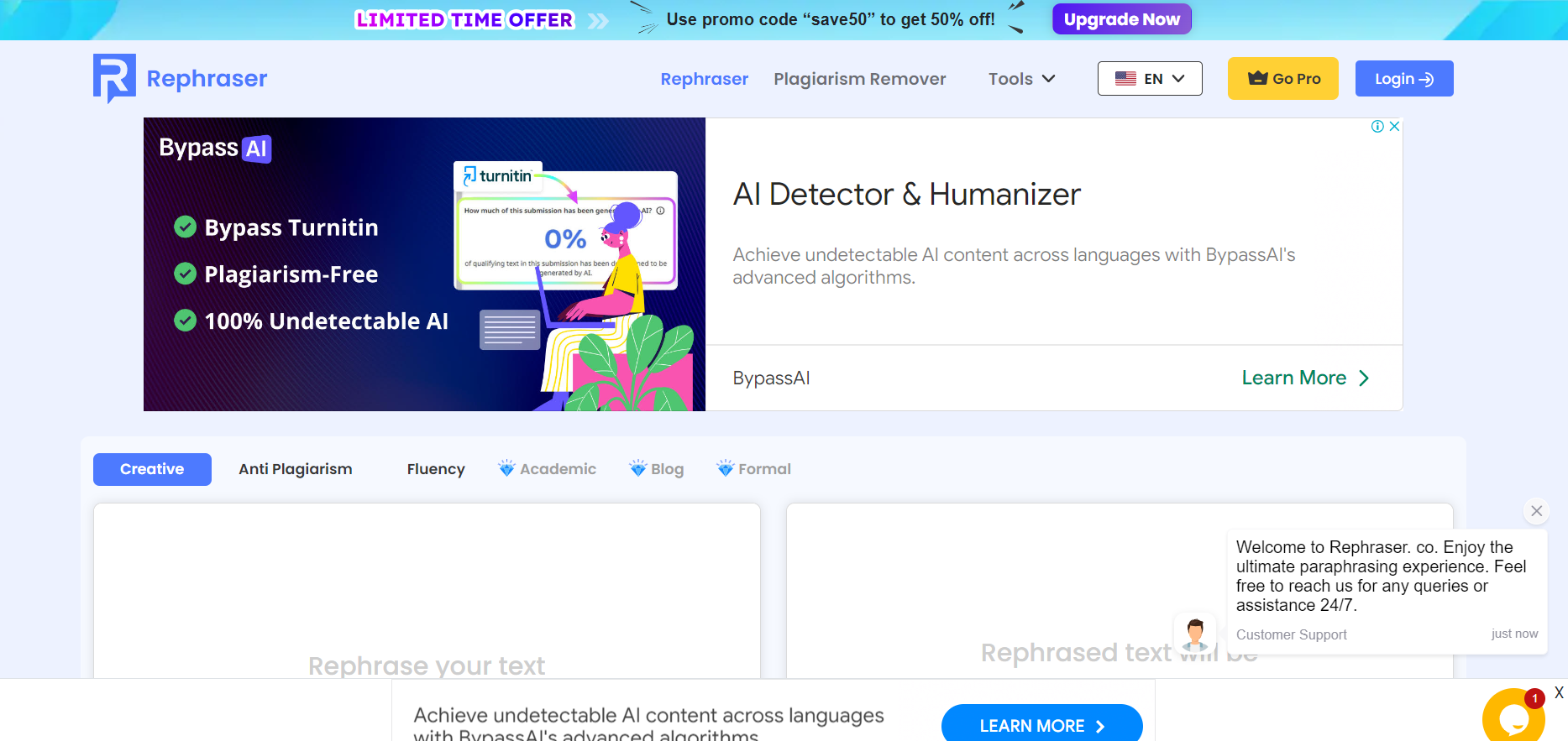 Rephraser AI screenshot