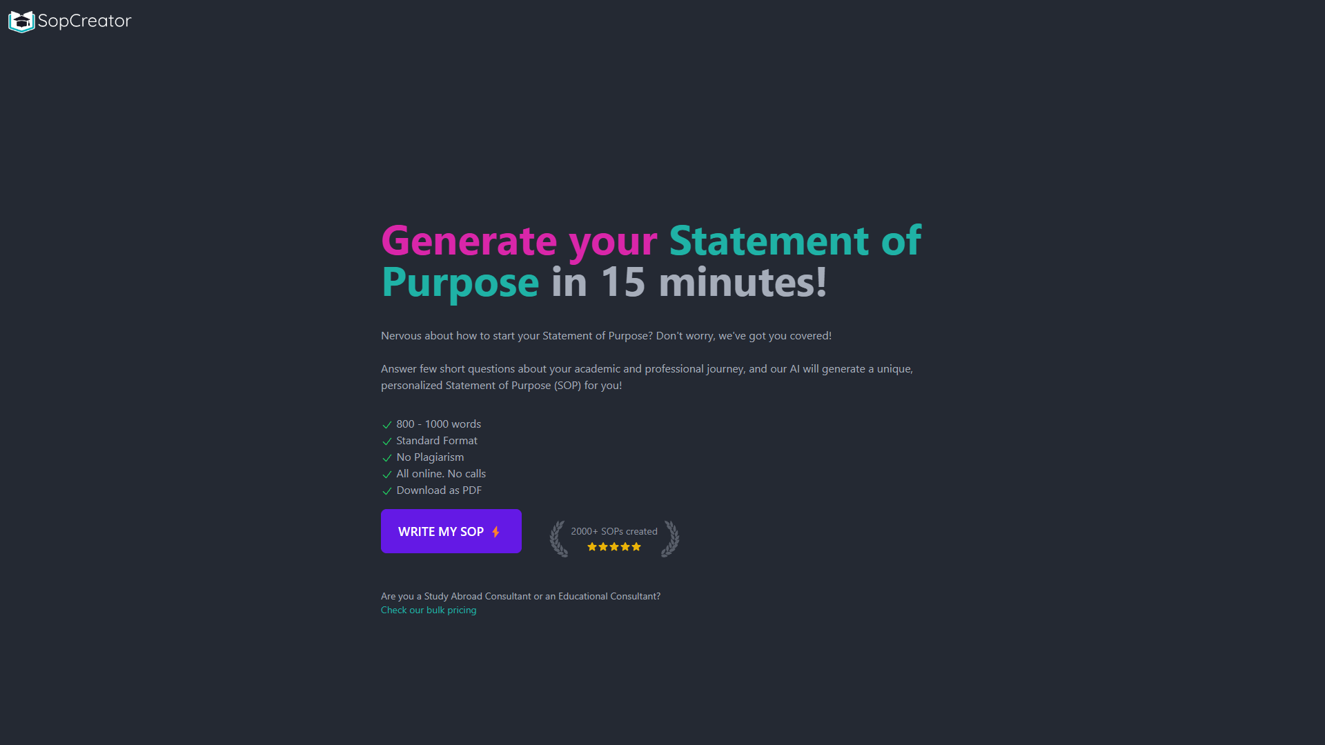 SopCreator screenshot