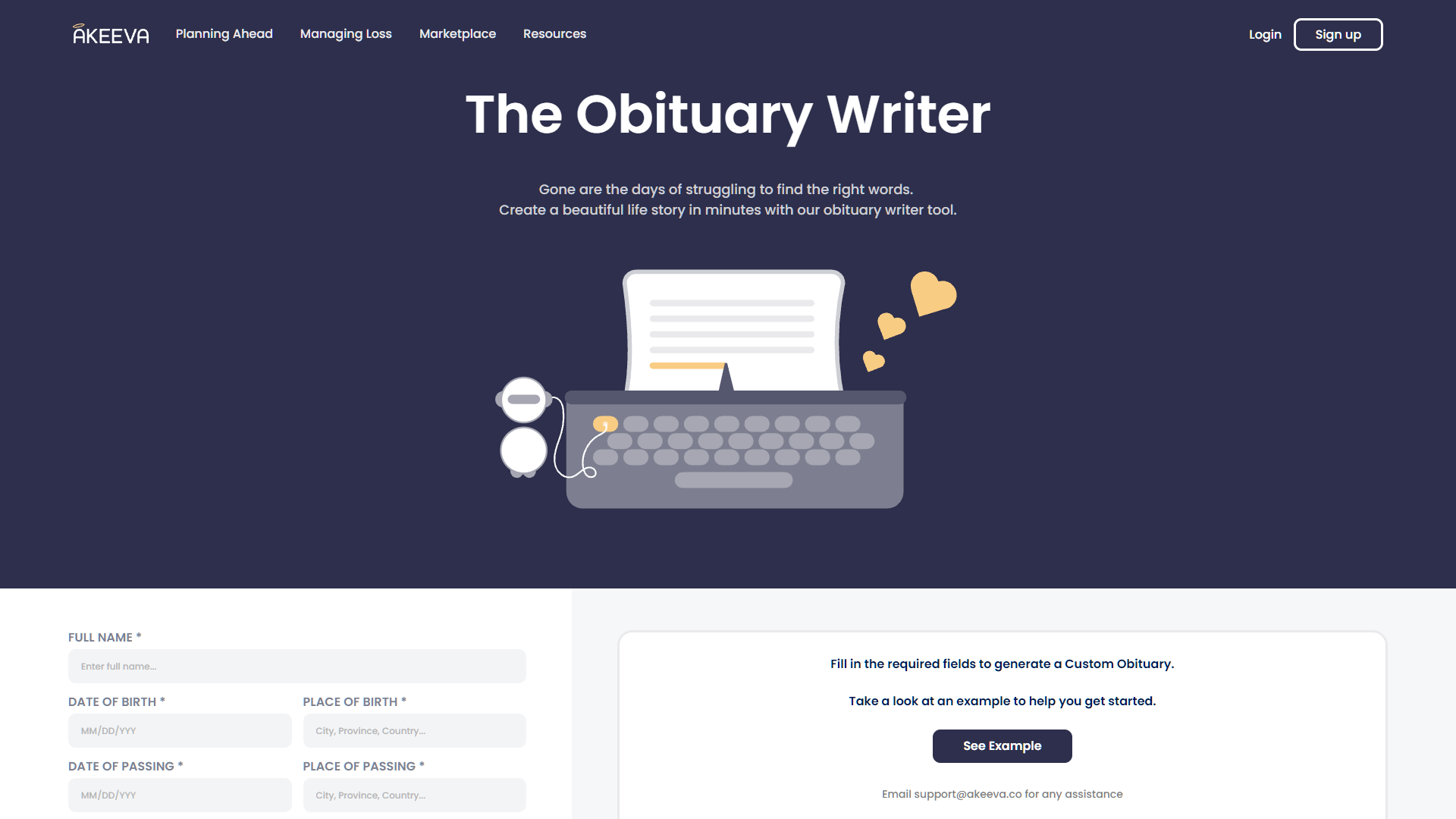 The Obituary Writer screenshot