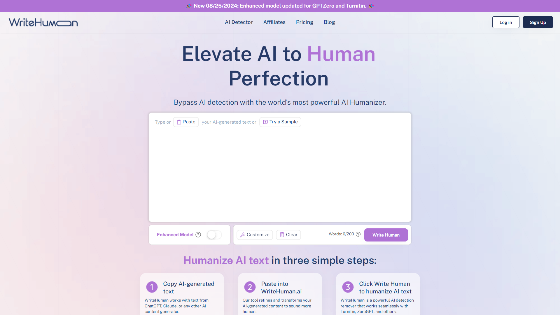 WriteHuman screenshot