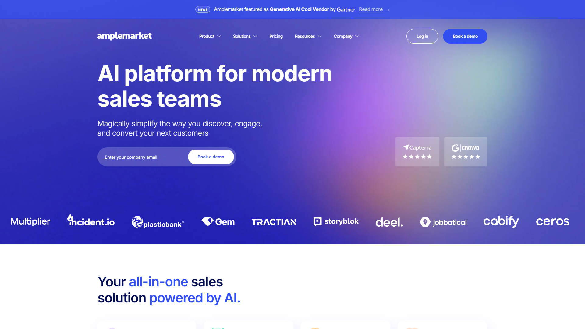 Amplemarket screenshot