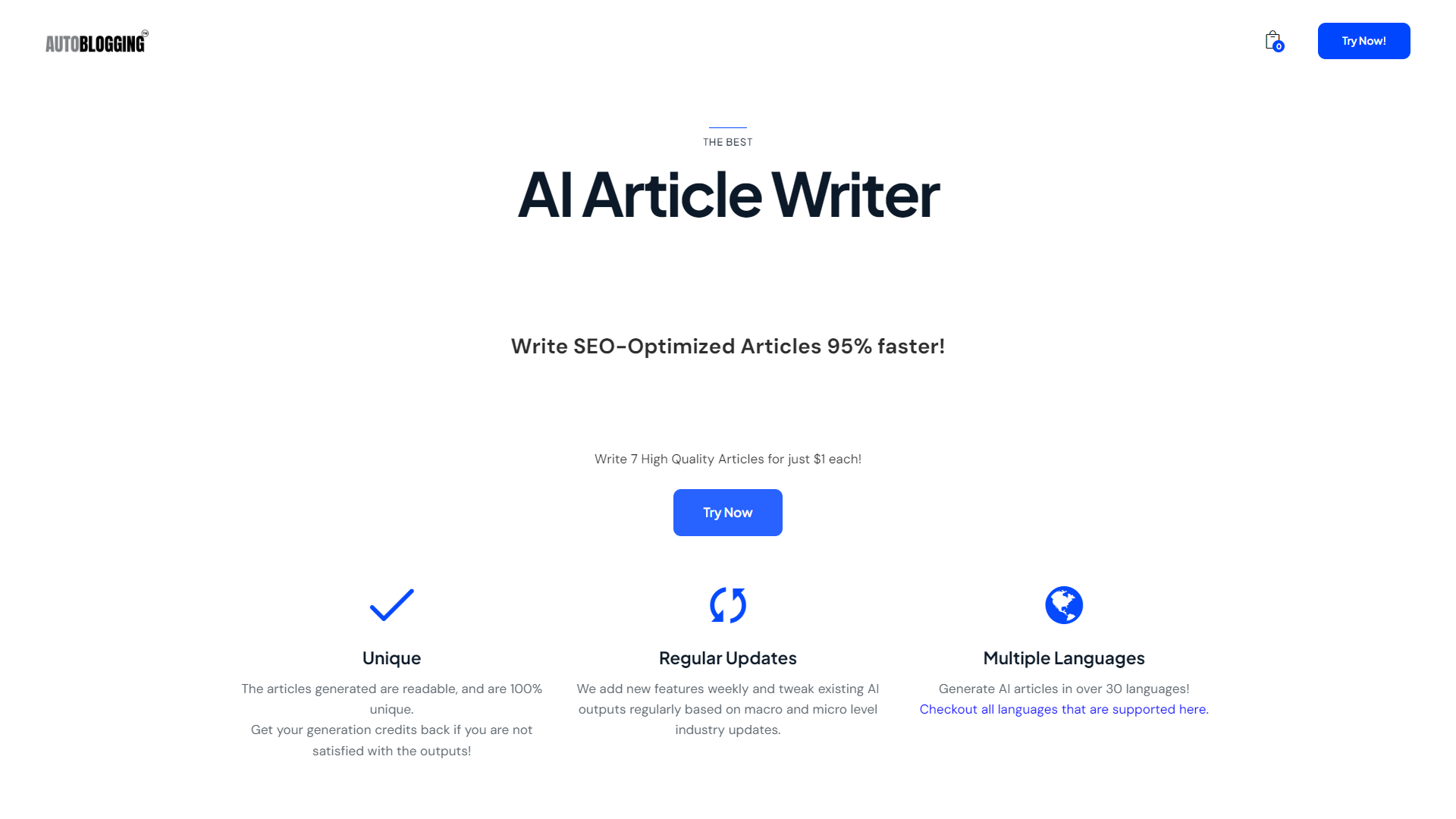 Autoblogging screenshot