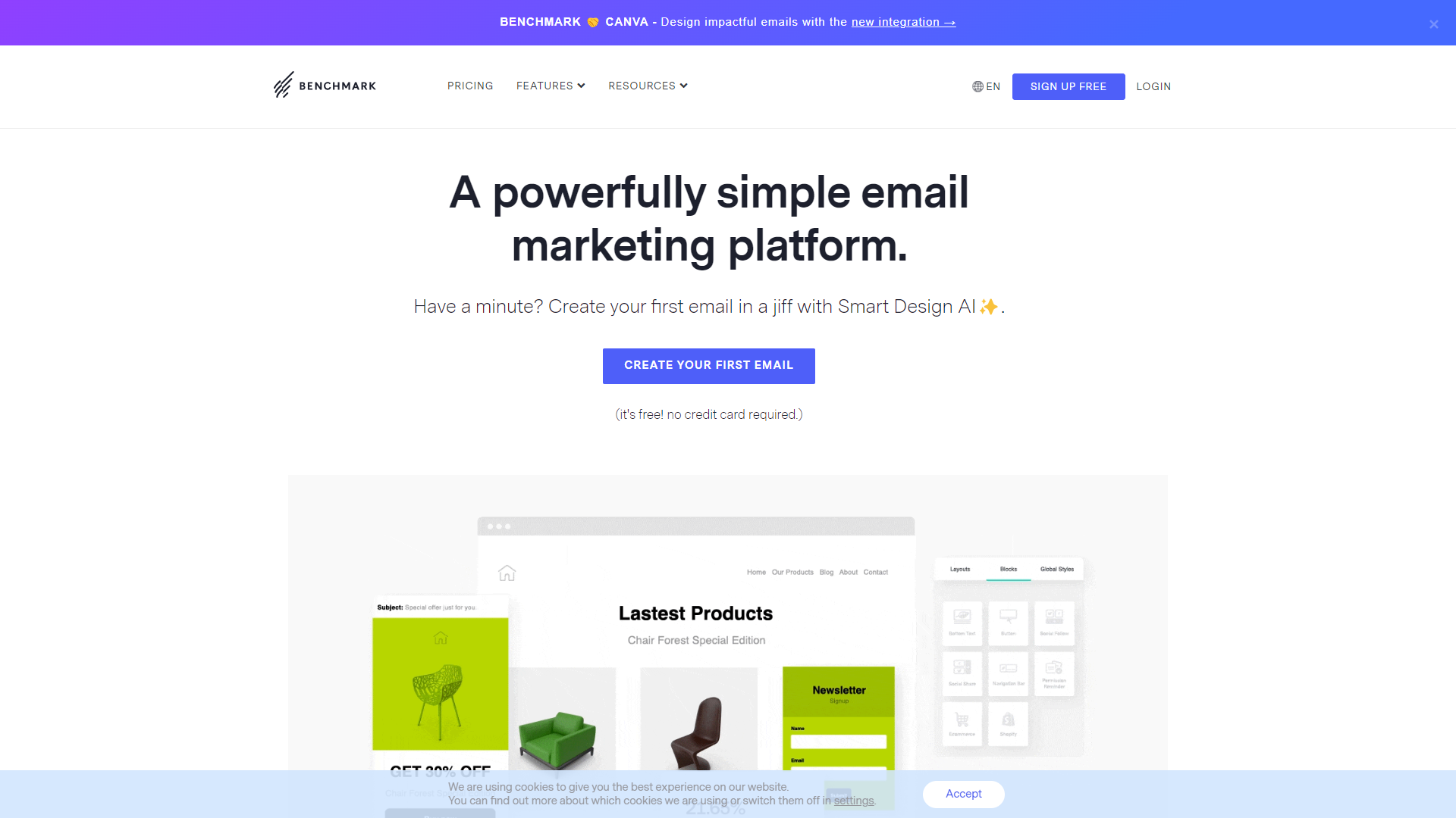 Benchmark EmAIl screenshot