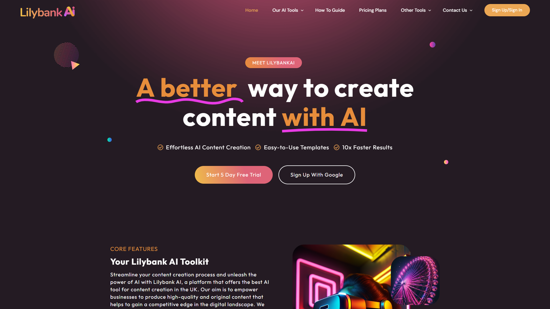 Lilybank AI screenshot