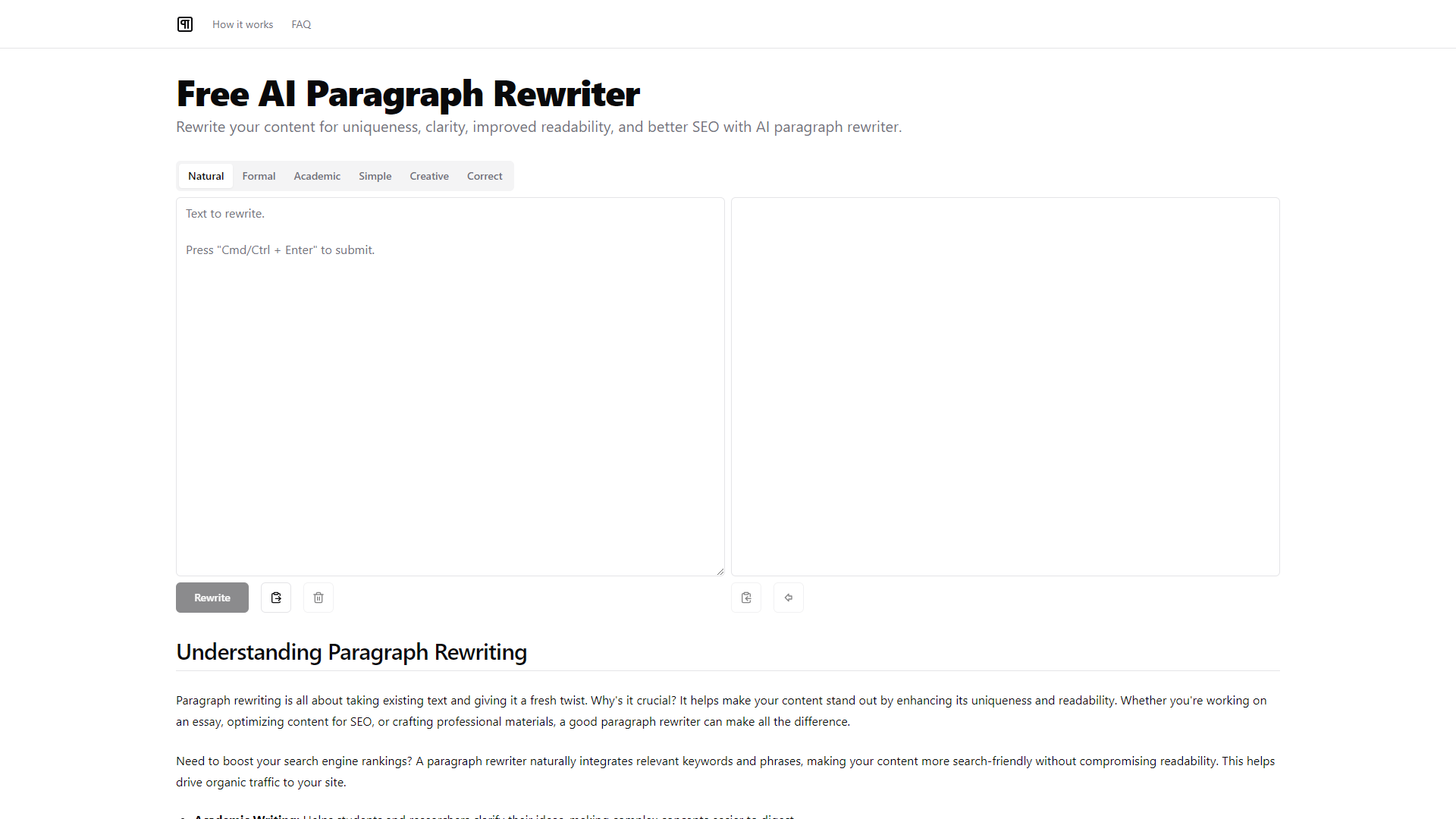 Rewritify screenshot