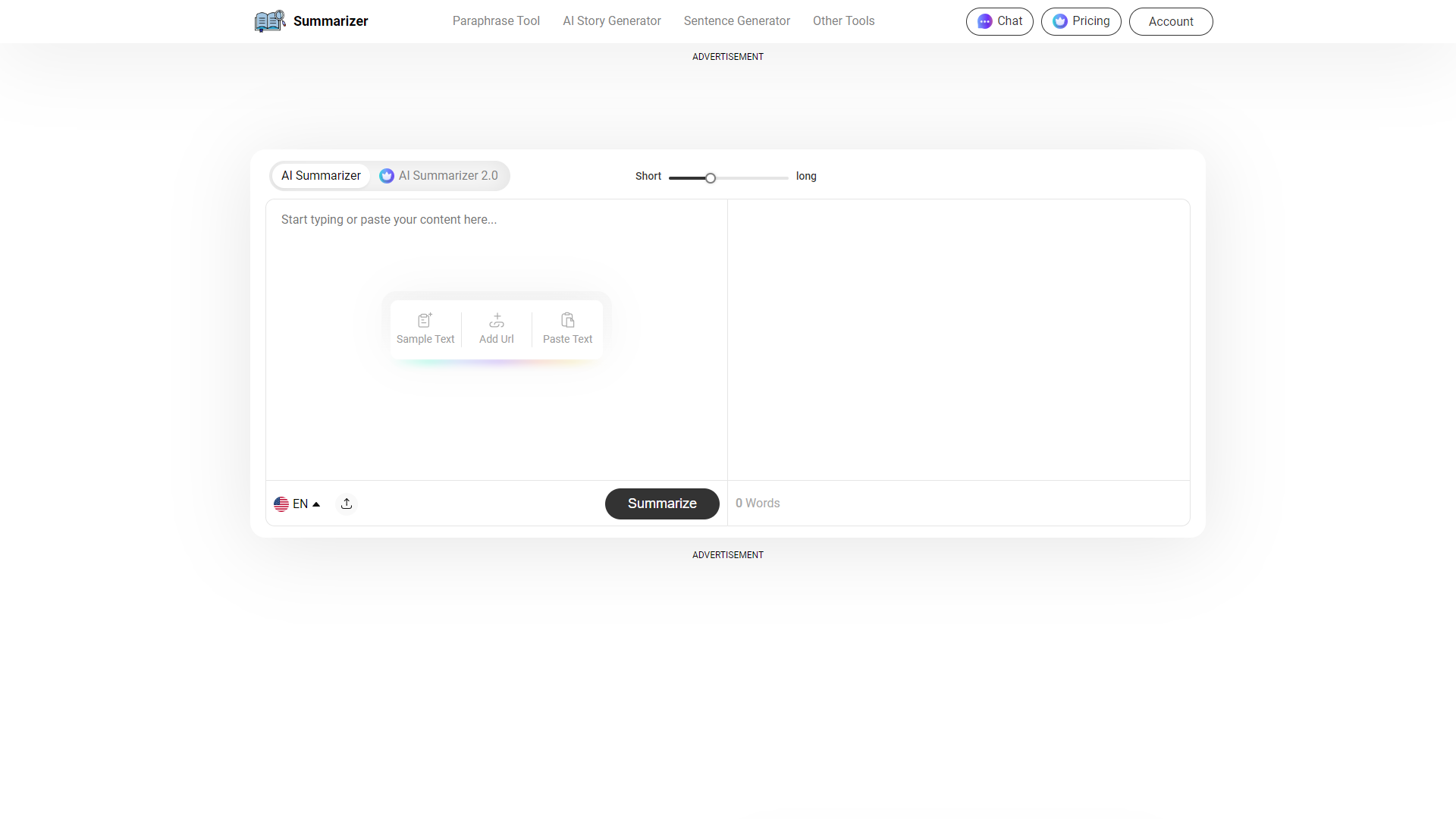 Summarizer org screenshot
