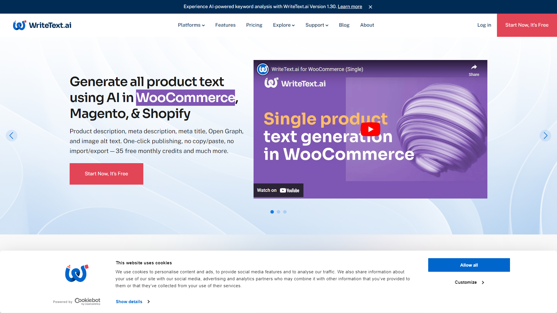 WriteText AI for WooCommerce screenshot