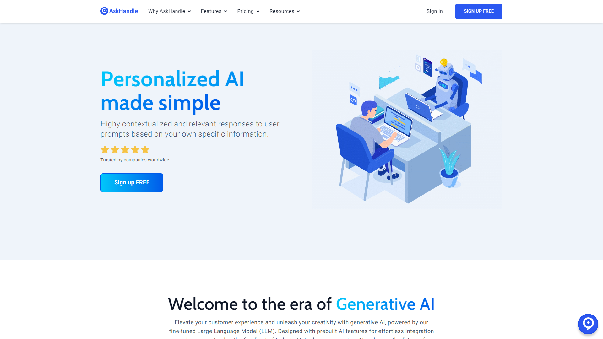 AskHandle screenshot