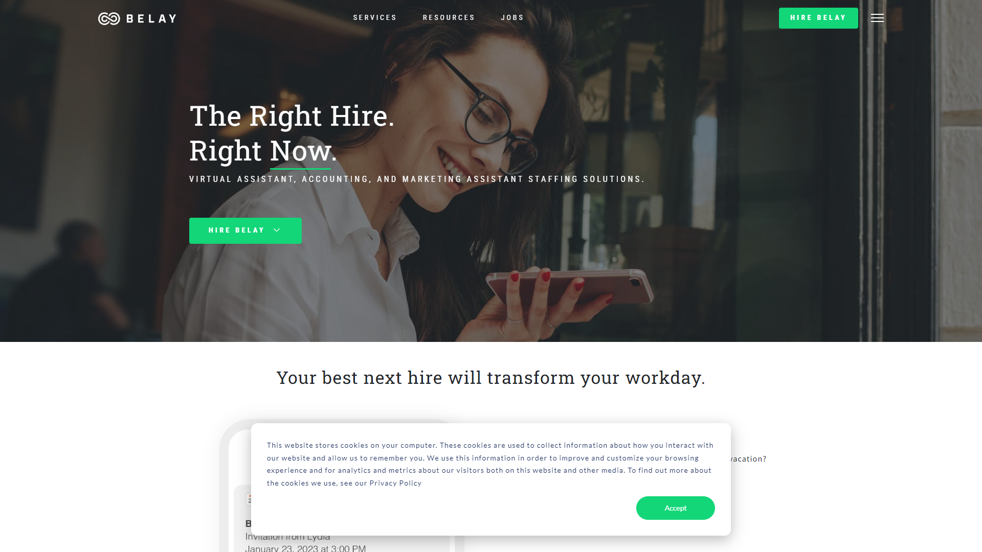 BELAY Virtual Assistants screenshot