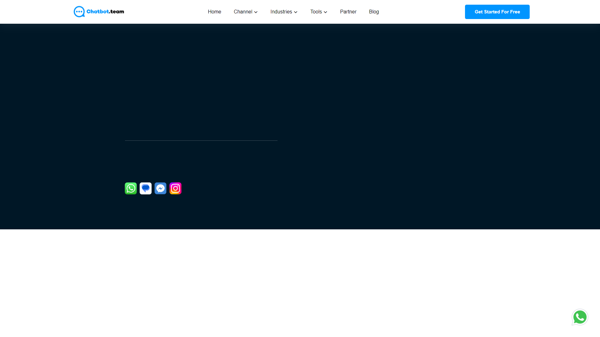Chatbot team screenshot