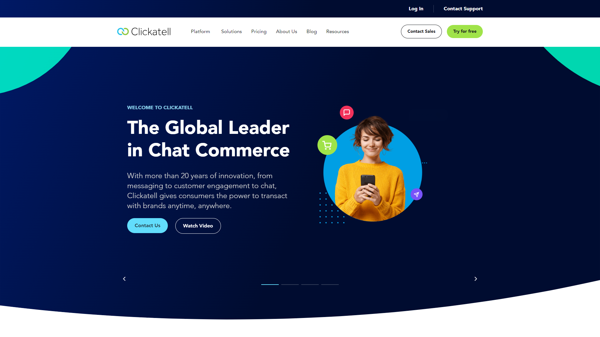 Clickatell Chat Commerce Platform screenshot