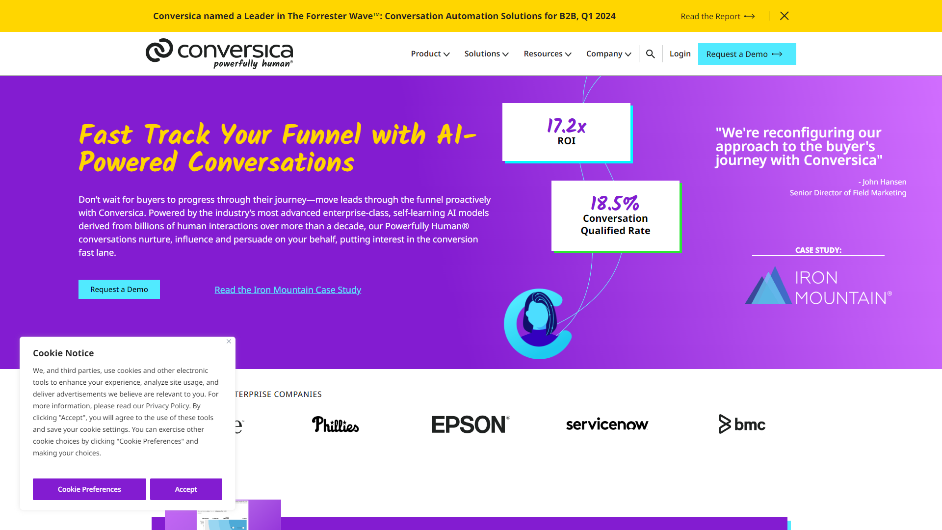 Conversica screenshot
