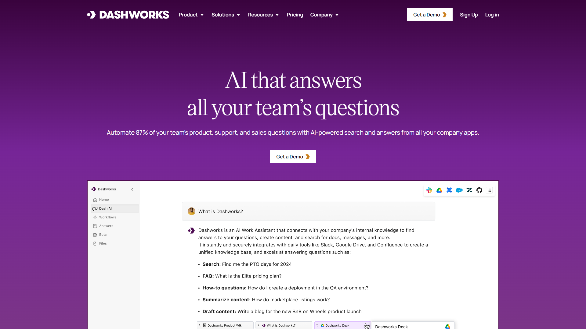 Dashworks screenshot