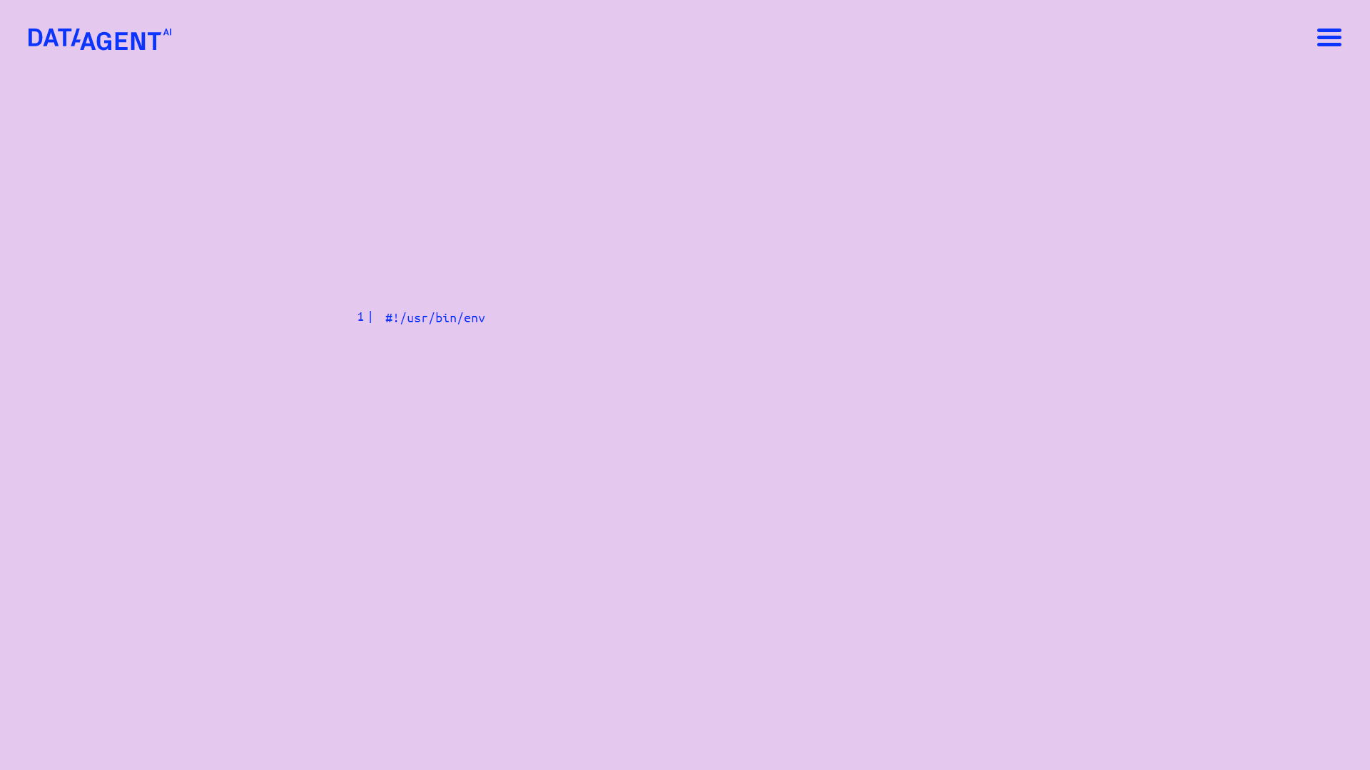 Data Agent screenshot