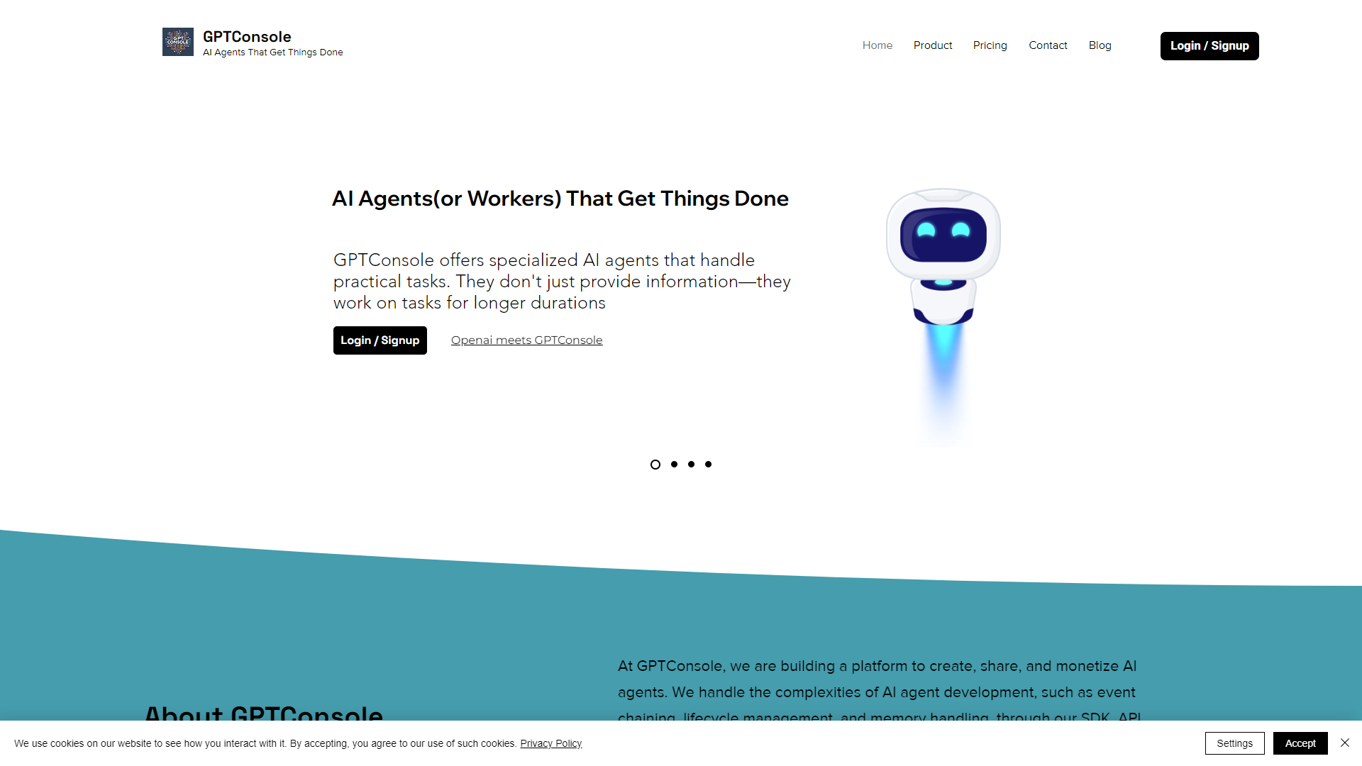 GPTConsole screenshot