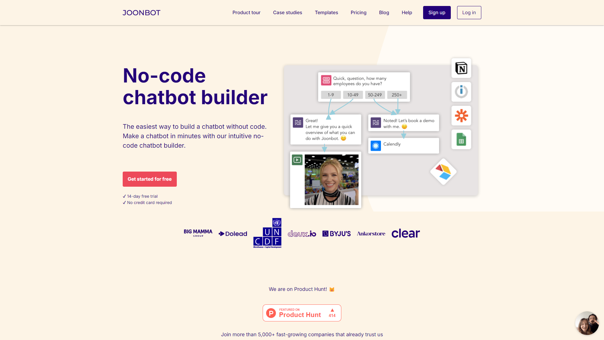 Joonbot Chatbot Builder screenshot