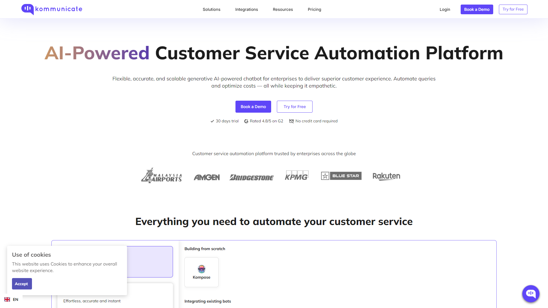 Kommunicate screenshot