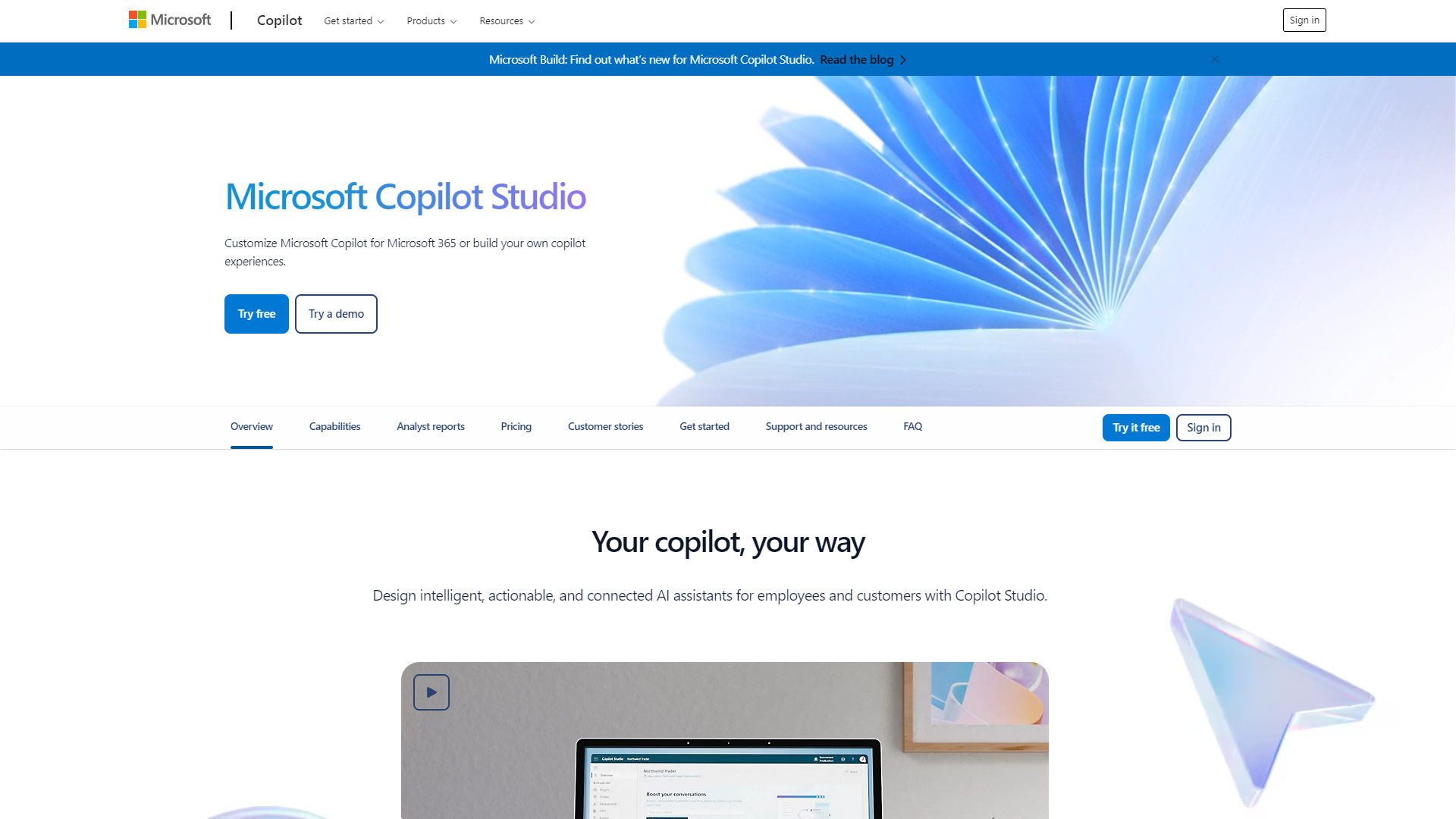 Microsoft Power Virtual Agents screenshot