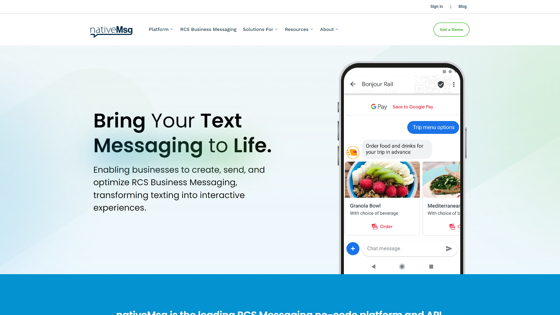 nativeMsg screenshot