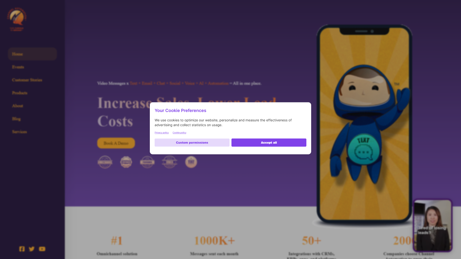 Omnichannel Solution with AI Chatbot screenshot