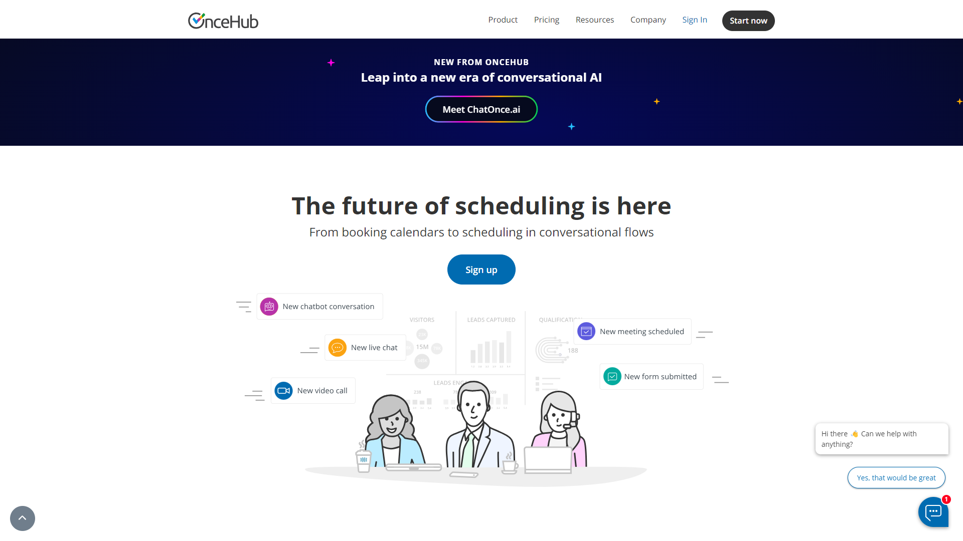 OnceHub screenshot