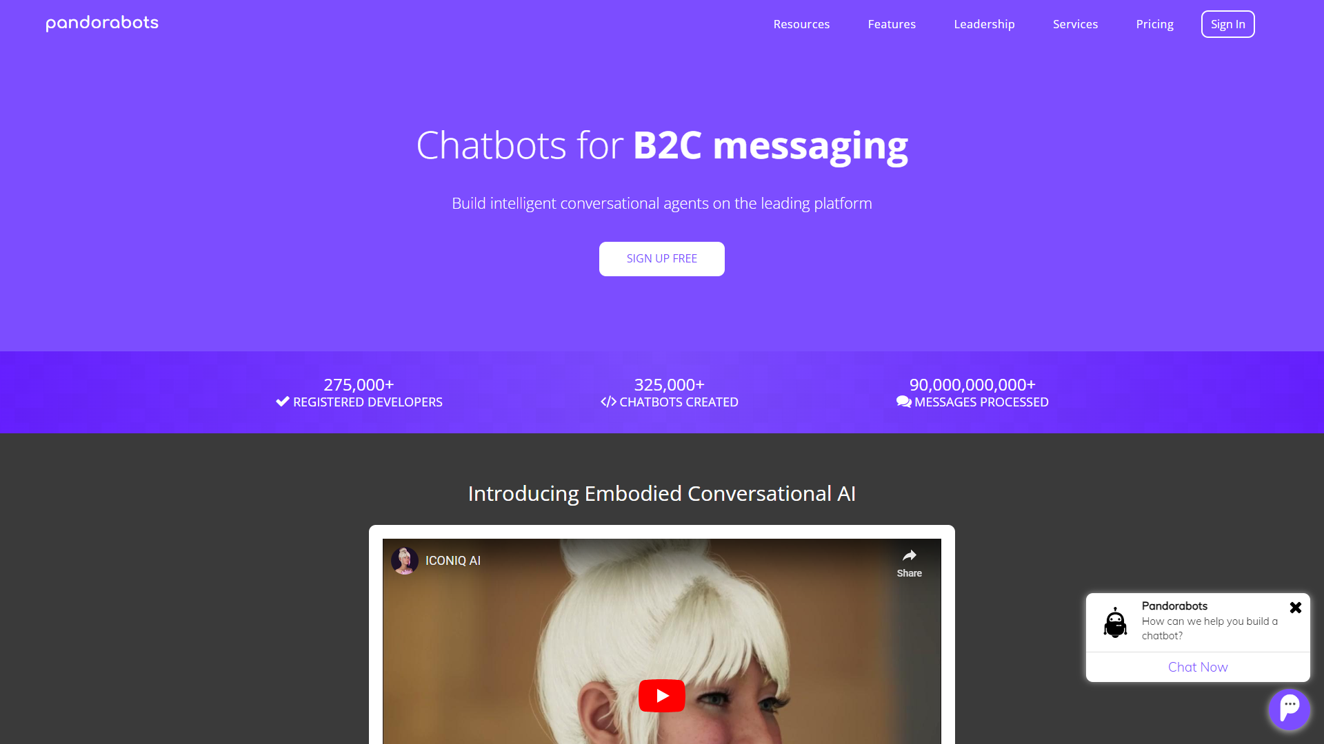 PandoraBots screenshot