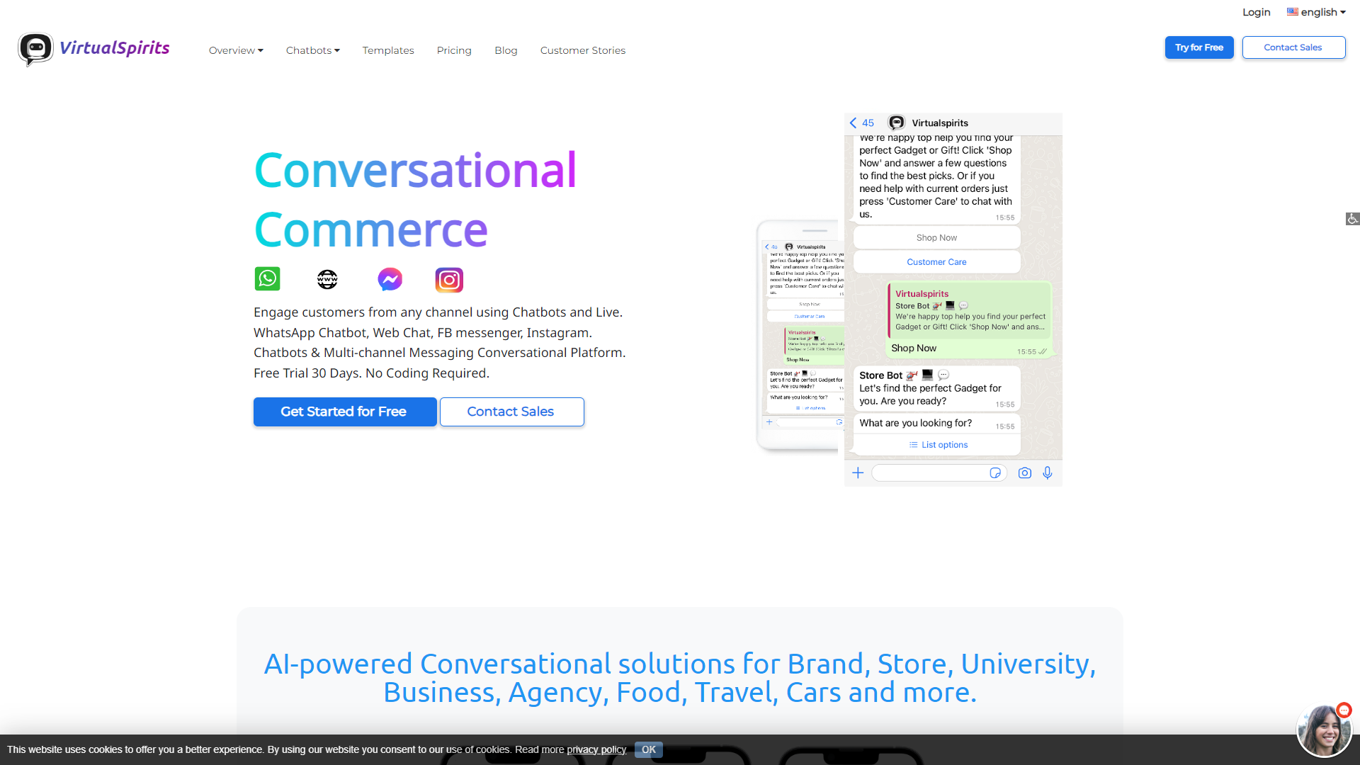 VirtualSpirits screenshot