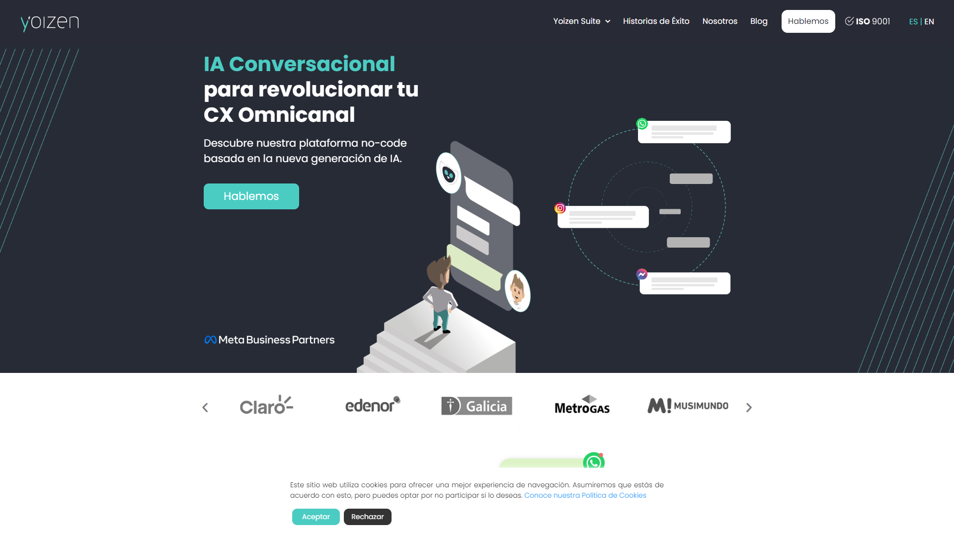 Yoizen Omnichannel CX Platform screenshot