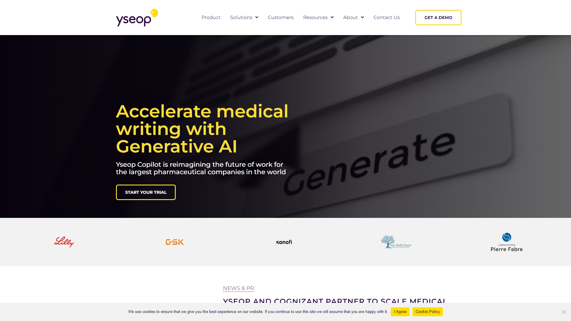 Yseop Augmented Analyst screenshot