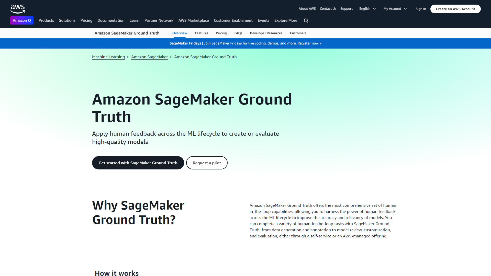 Amazon SageMaker Ground Truth screenshot