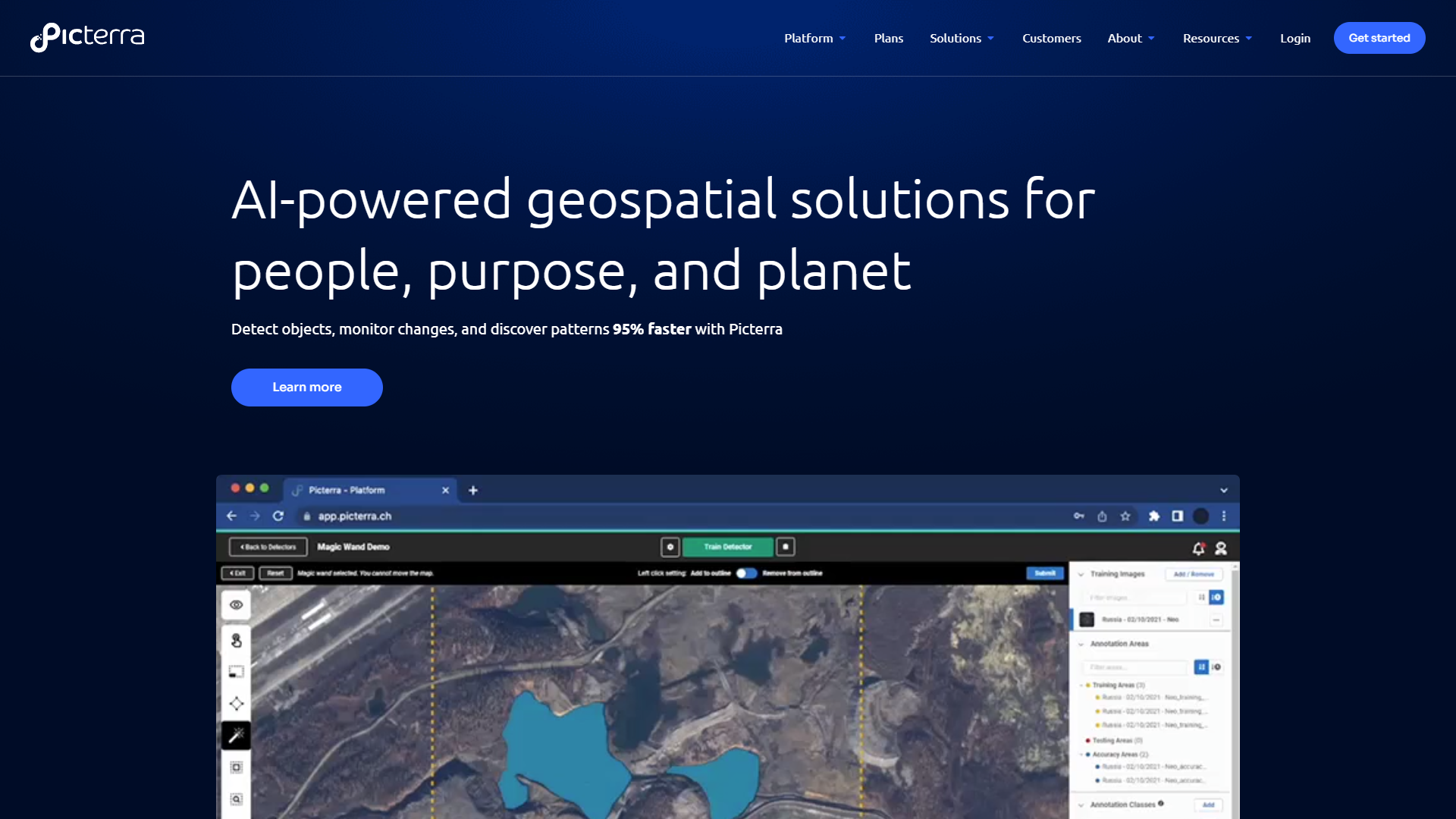 Picterra screenshot