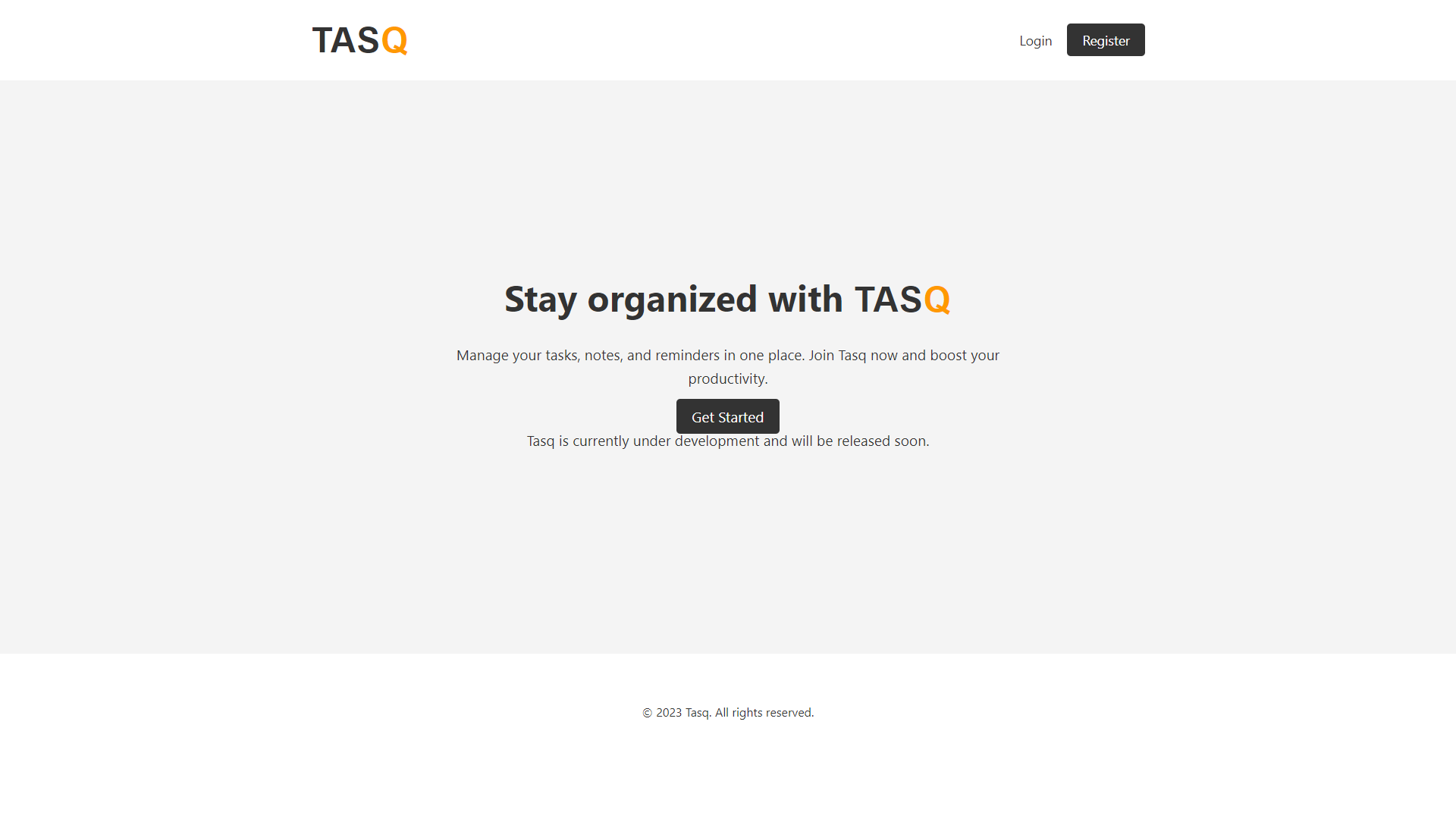 Tasq screenshot