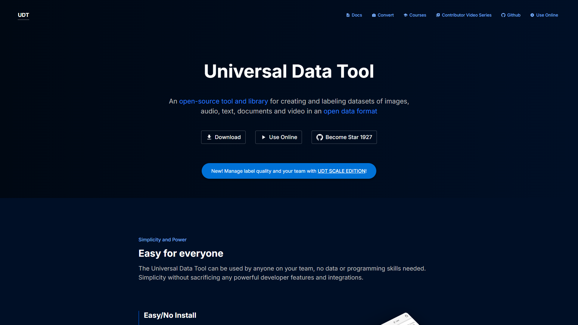 Universal Data Tool screenshot